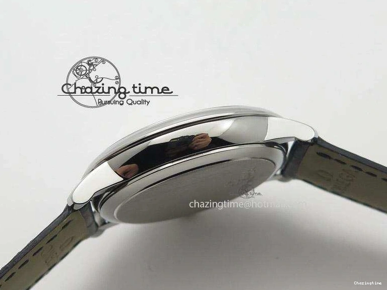 0120 Functional De Ville MK 1:1 Best Edition SS White Dial On Black Leather Strap A 8260